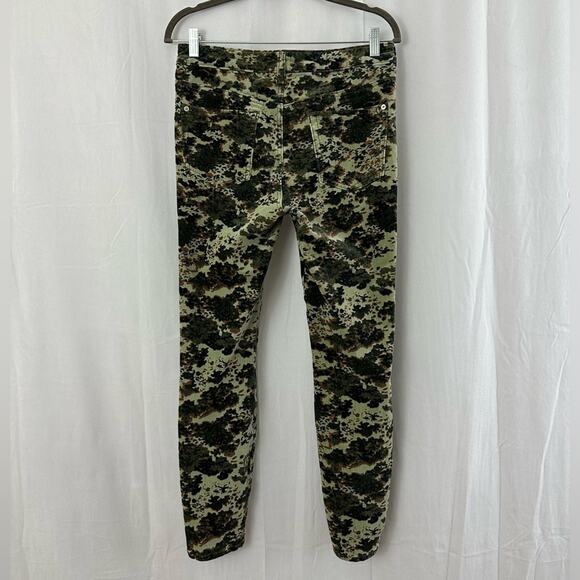 Anthropologie Pilcro High Rise Skinny Button Fly Camo Print Corduroy Jeans Sz 30 - Picture 7 of 10